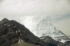 24 Rearguard Mountain and Mount Robson North Face From Helicopter Just Before Landing At Robson Pass.jpg